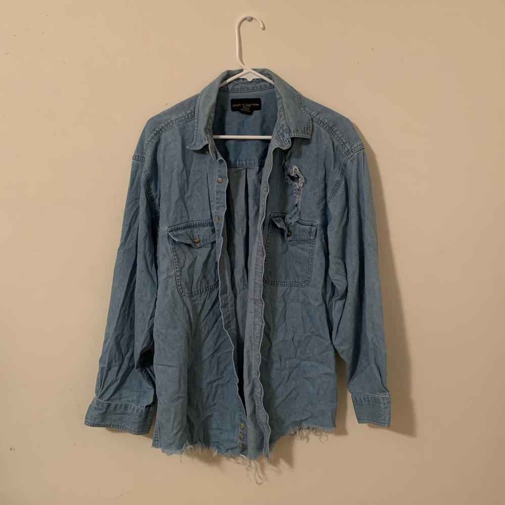 Ripped Jean Jacket